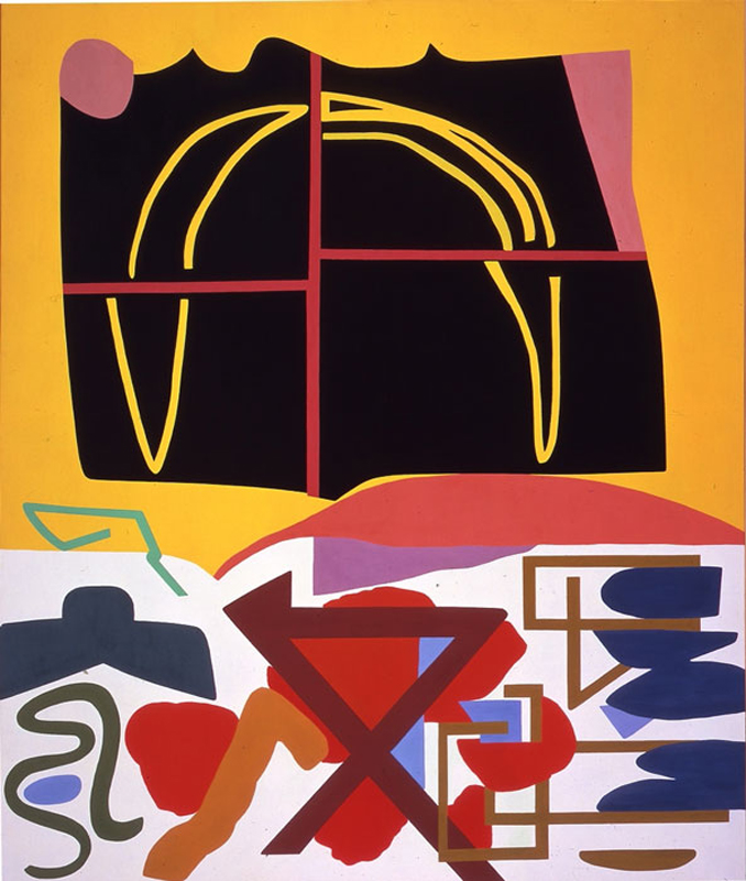 Shirley Jaffe, Four Squares Black, 1993
