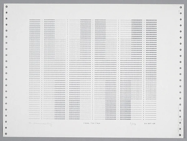 Frederick Hammersley, EQUAL TEA TALK , 1969