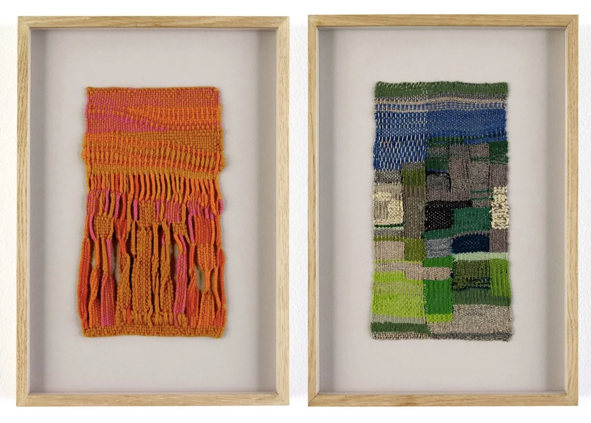 Sheila Hicks, Zapallar , 1958, and Cluny II , 2008