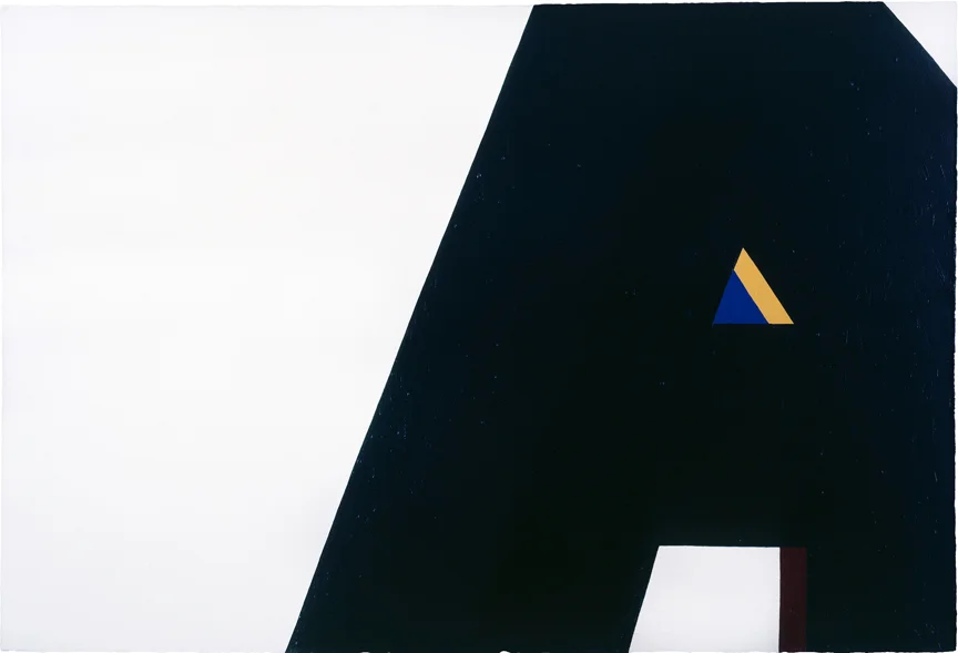 Al Held, T he Big "A," 1962, acrylic on canvas, 120 x 168 inches