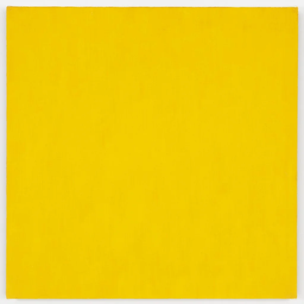 Marcia Hafif, Mass Tone Painting: Cadmium Yellow Medium, Oct 2, 1973, 1973