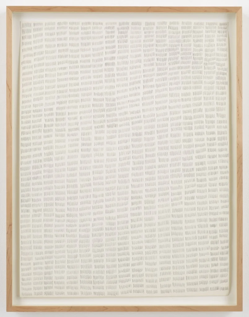 Marcia Hafif, Pencil on Paper: February 9. 1972, 1972
