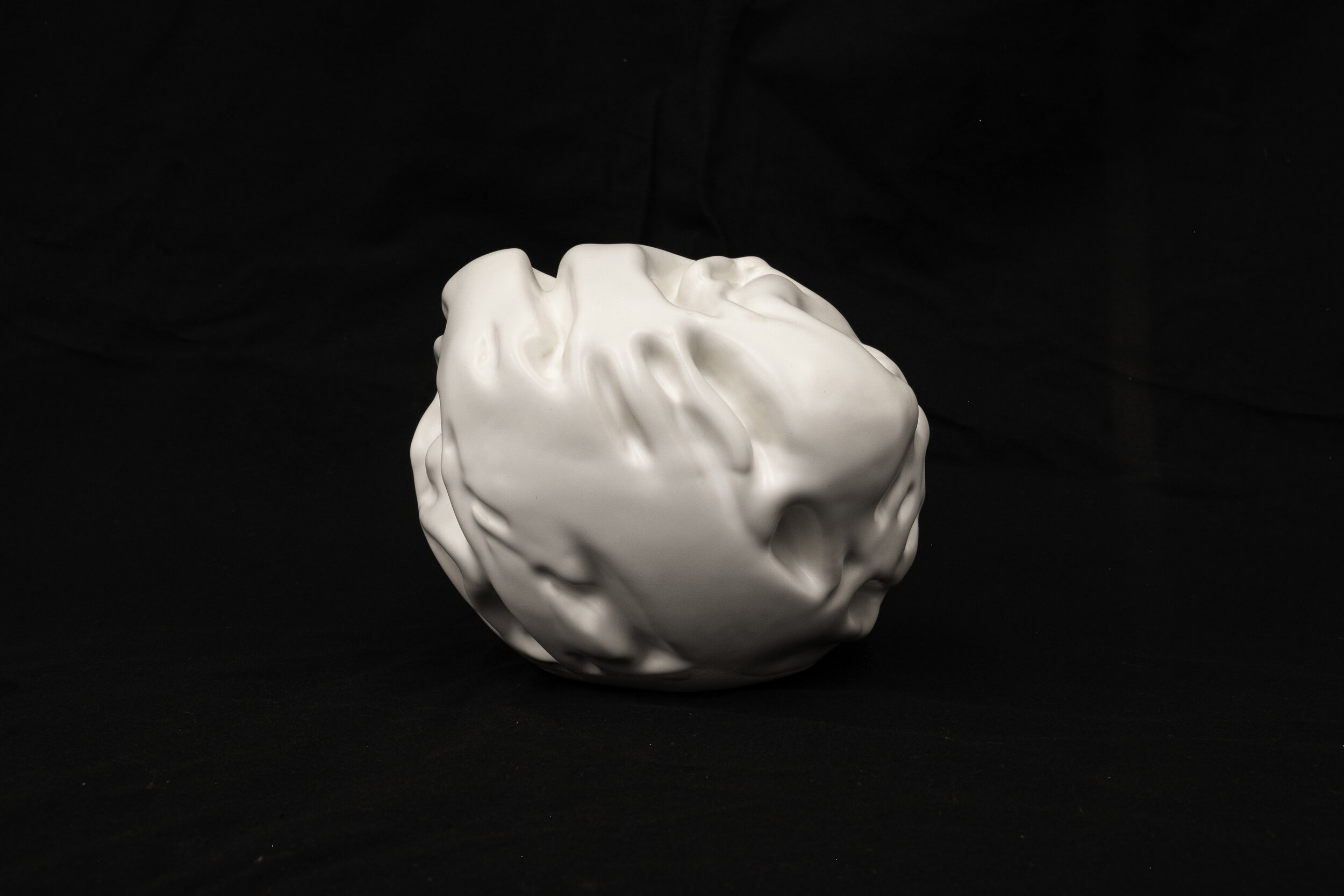   Artifact No. 10,  2019 Glazed porcelain Diameter: approximately 7 inches 