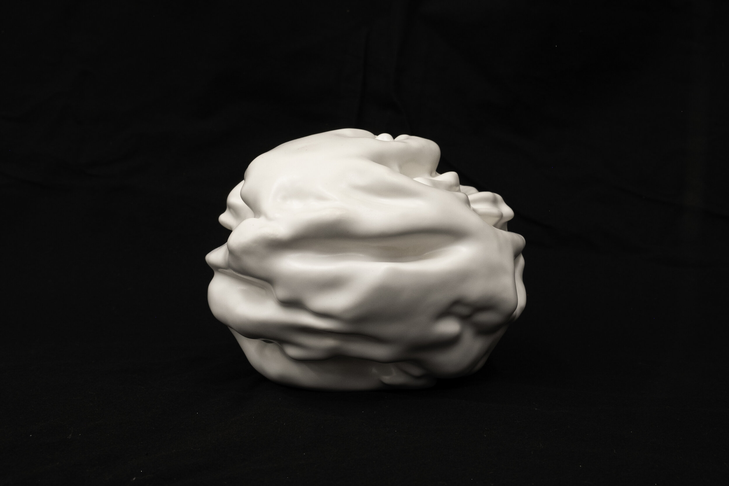   Artifact No. 9 , 2019 Glazed porcelain Diameter: approximately 7 inches 