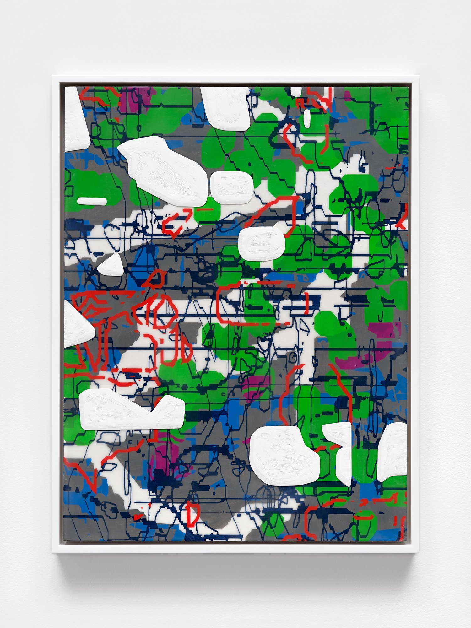   Loop: Fragment No. 1,  2021 Oil and encaustic on panel  16 x 12 inches  