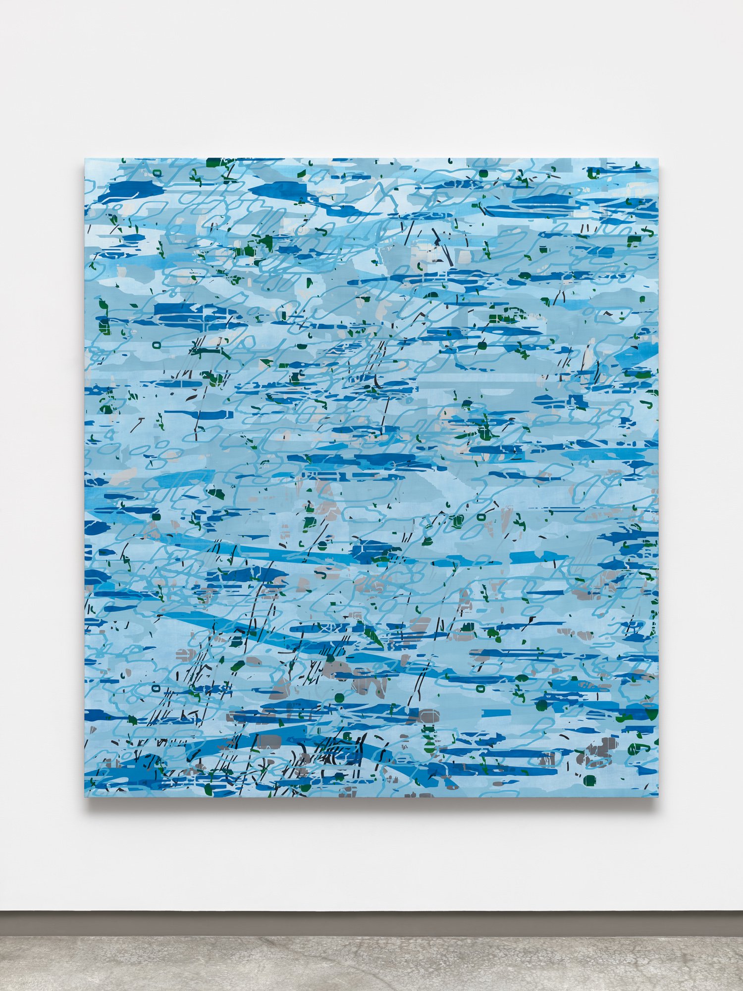   Notation Cycle: IV,  2025 Oil on linen on panel 98 × 88 inches  