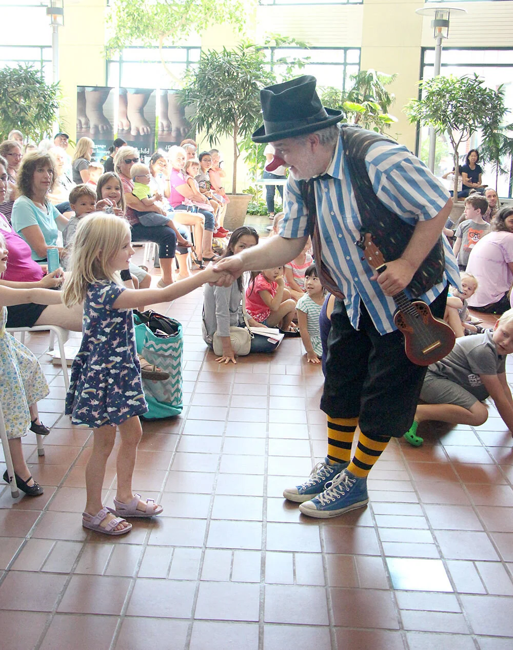 Z Juggling Rosenschnoz at Galaxie Library