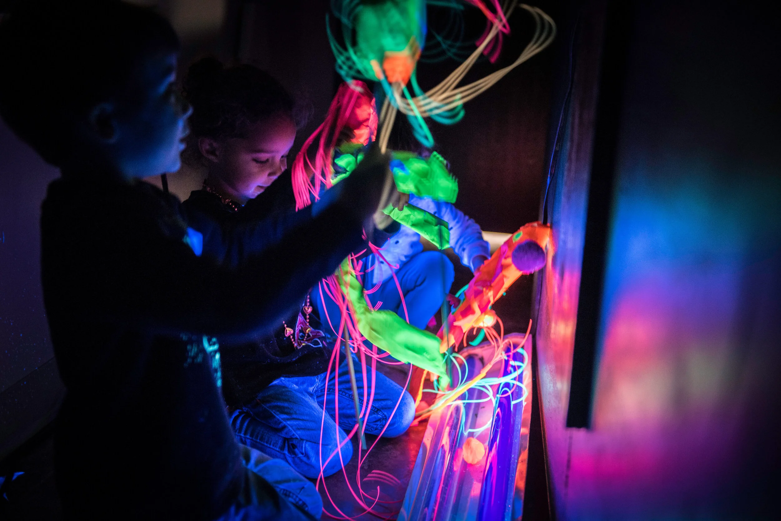 Glow-in-the-Dark Puppet Lab at Oakdale Library
