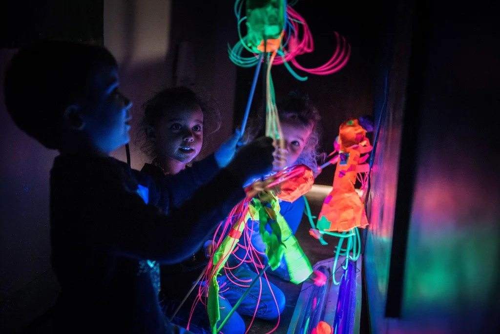 Glow in the Dark Puppet Lab