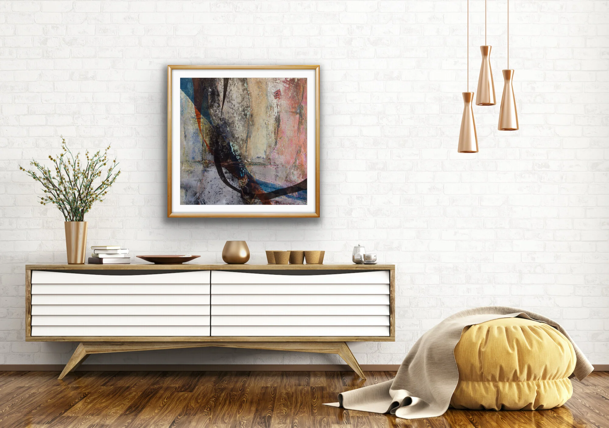 "The Wash" - a square print.