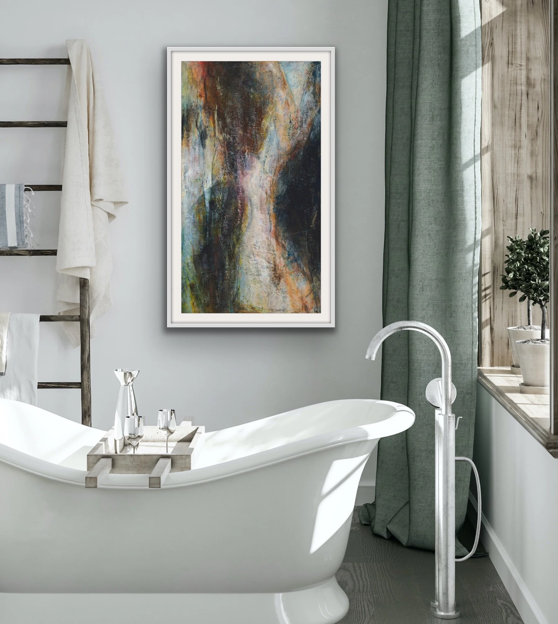 "Stasis" - a vertical print.