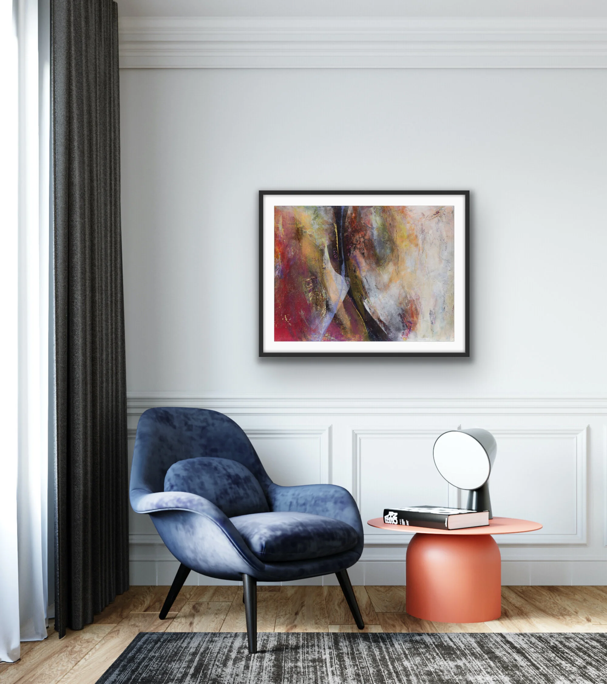 "Heartache" - a horizontal print.