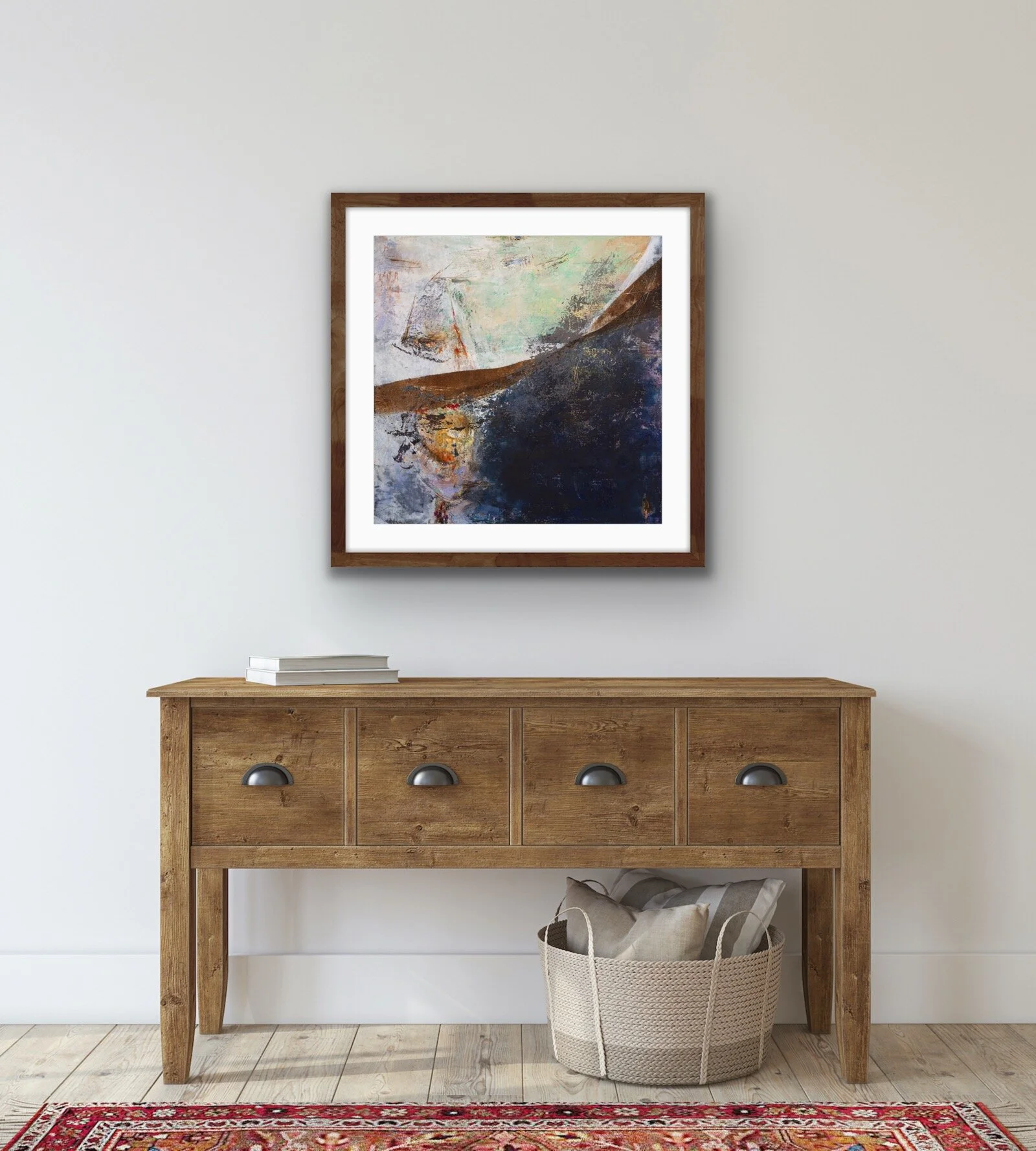 "Below the Surface" - a square print.