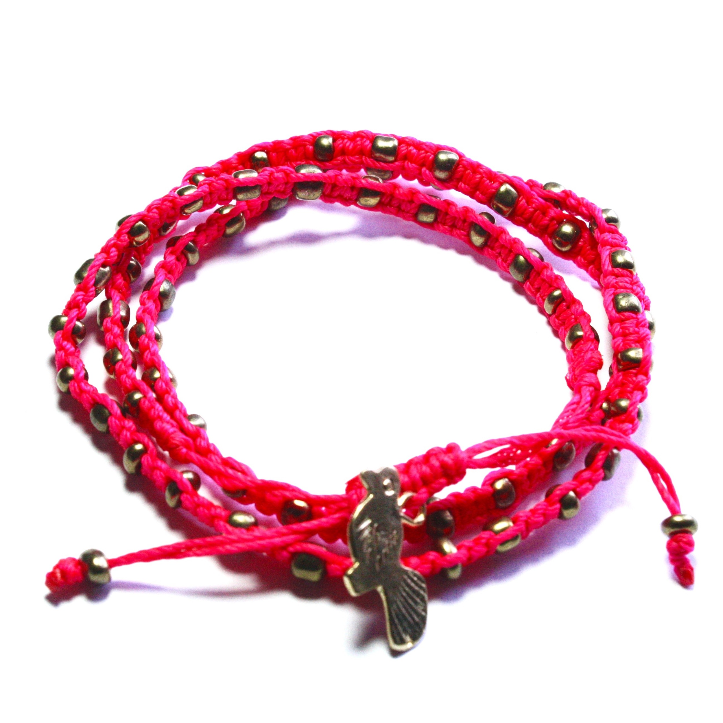 Ketzali Bracelets Wacinik Neon Pink Handmade