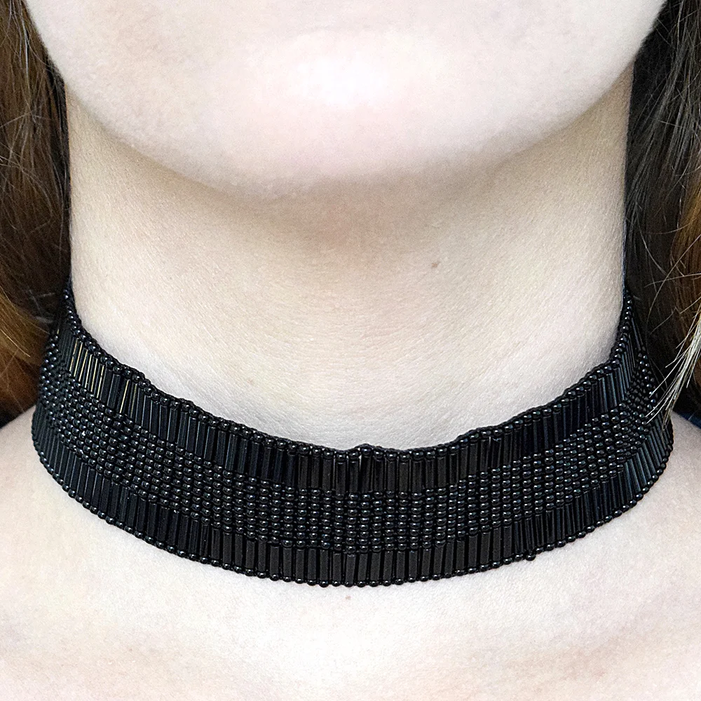 Ketzali Chokers Ktaqow Black Handmade