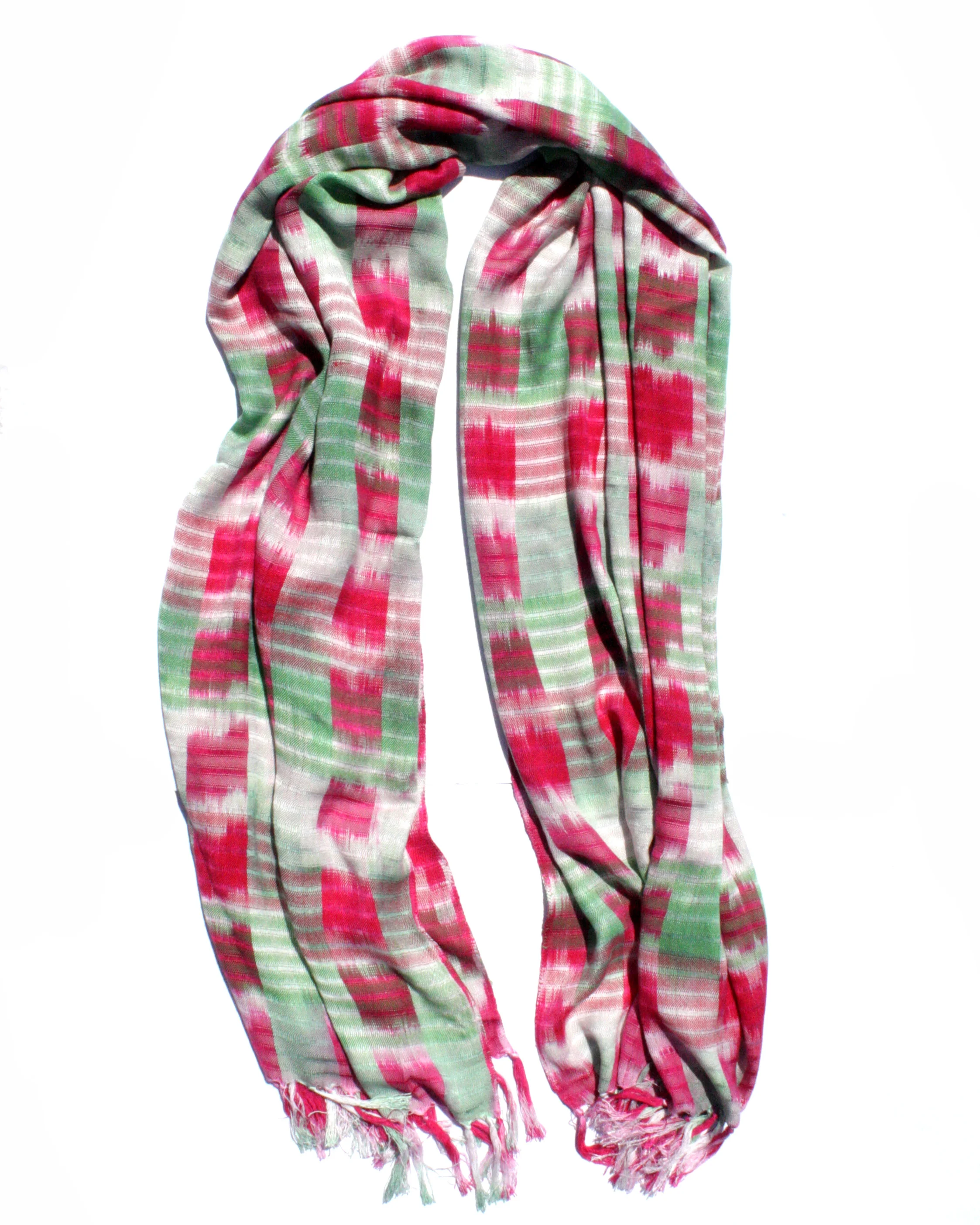 Ketzali Scarf Ixim Pink Handmade