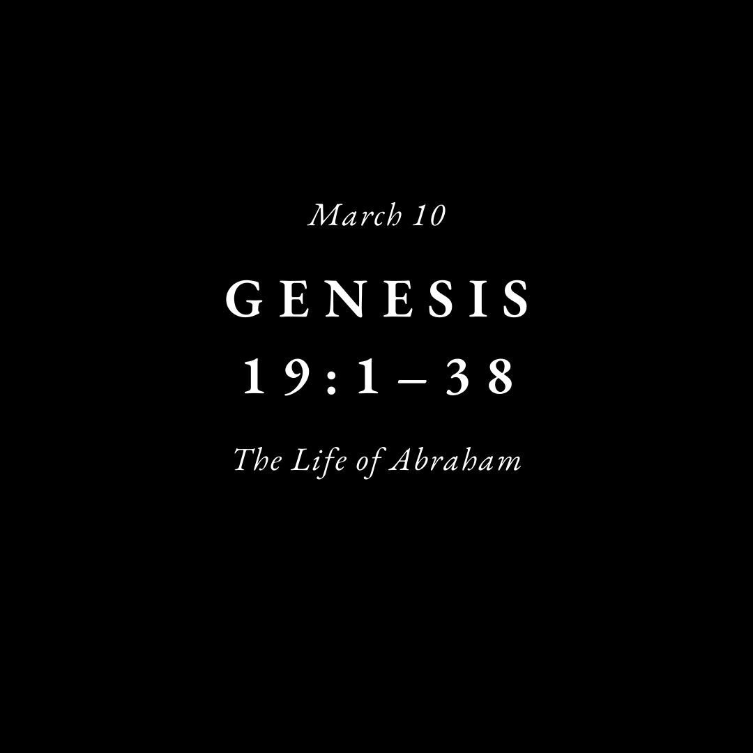 Join us this Sunday, March 10th, as we continue our sermon series through Genesis in the season Lent. You can also watch a recording of the sermon on our Sojourn Heights YouTube channel.