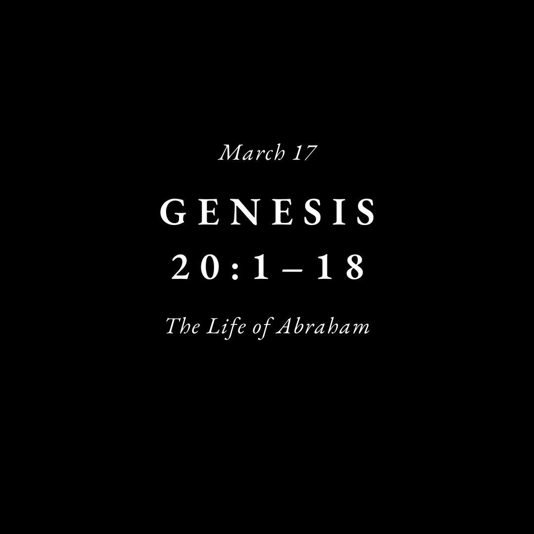 Join us this Sunday, March 17th, as we continue our sermon series through Genesis in the season Lent. You can also watch a recording of the sermon on our Sojourn Heights YouTube channel.