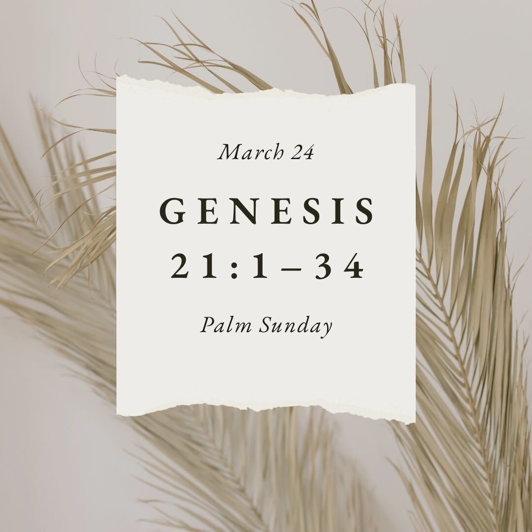 Join us this Palm Sunday, March 24th, as we continue our sermon series through Genesis. You can also watch a recording of the sermon on our Sojourn Heights YouTube channel.
