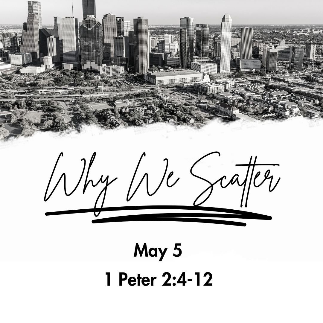 Join us this Sunday, May 5th, as we finish our vision series with &quot;Why We Scatter&quot; or you can watch a recording of the sermon on our Sojourn Heights YouTube channel.