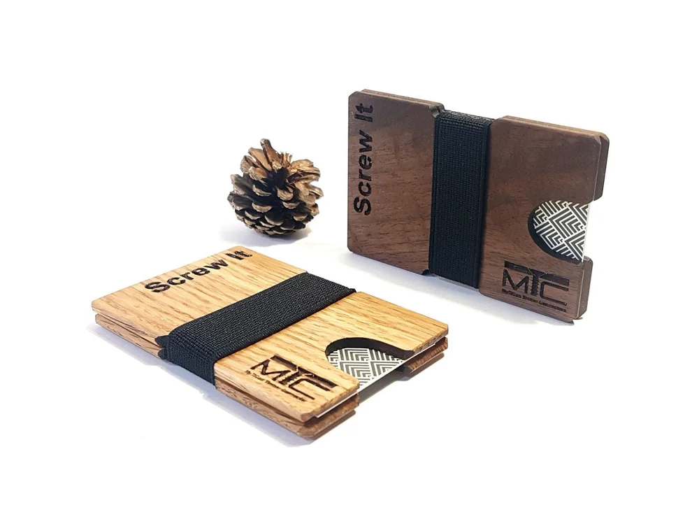 Cordova Business Card Holder With Personalized Engraving Konisa Studio 1 For All Things Wood Cordova Business Card Holder With