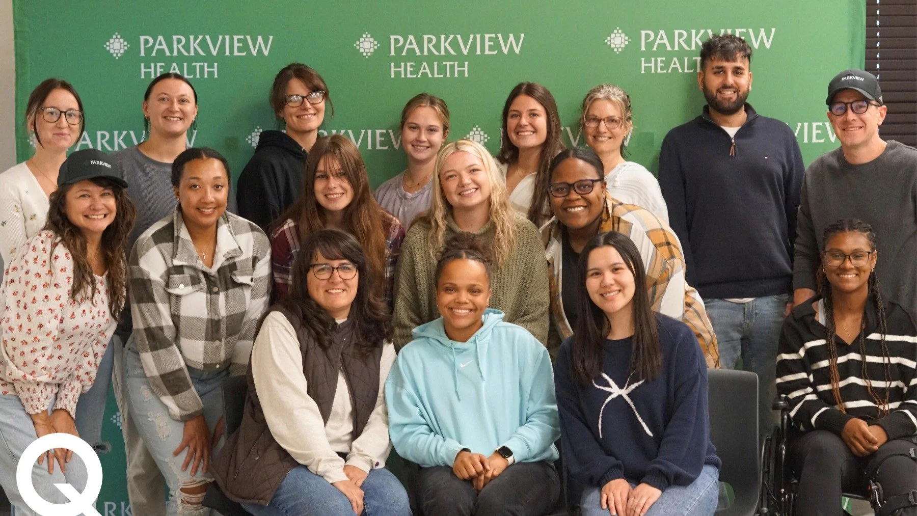 🎓💚 Celebrating our Parkview ABSN Scholars! These incredible students are graduating from @huntingtonuniversitynursing (in partnership with @indianatech) and taking the next step in their journeys by signing with @parkviewhealth and beginning their