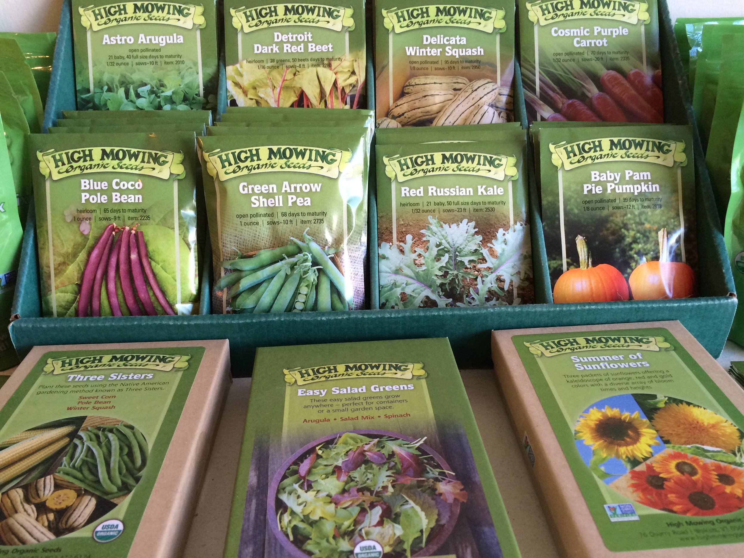 Beautiful High Mowing Seeds for sale at Backyard Growers. Spend $50 on seeds, merchandise and workshops now through June 1 and enter a raffle!