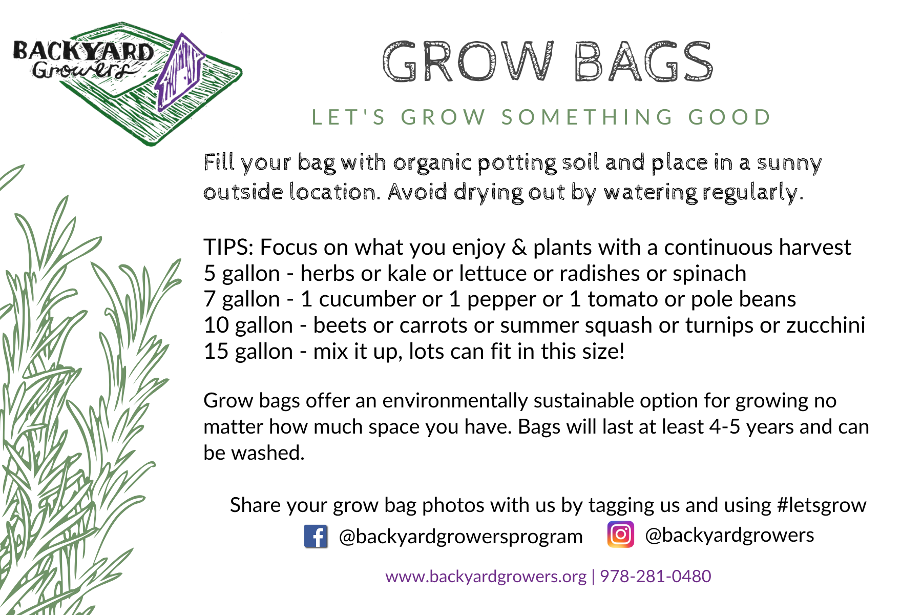 summer grow bag