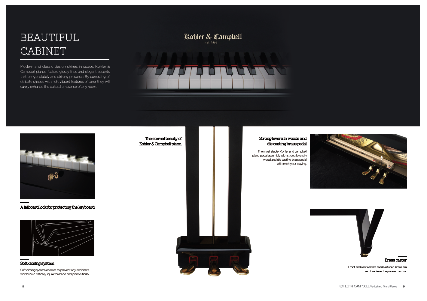 Kohler & Campbell Pianos Beautiful Cabinet