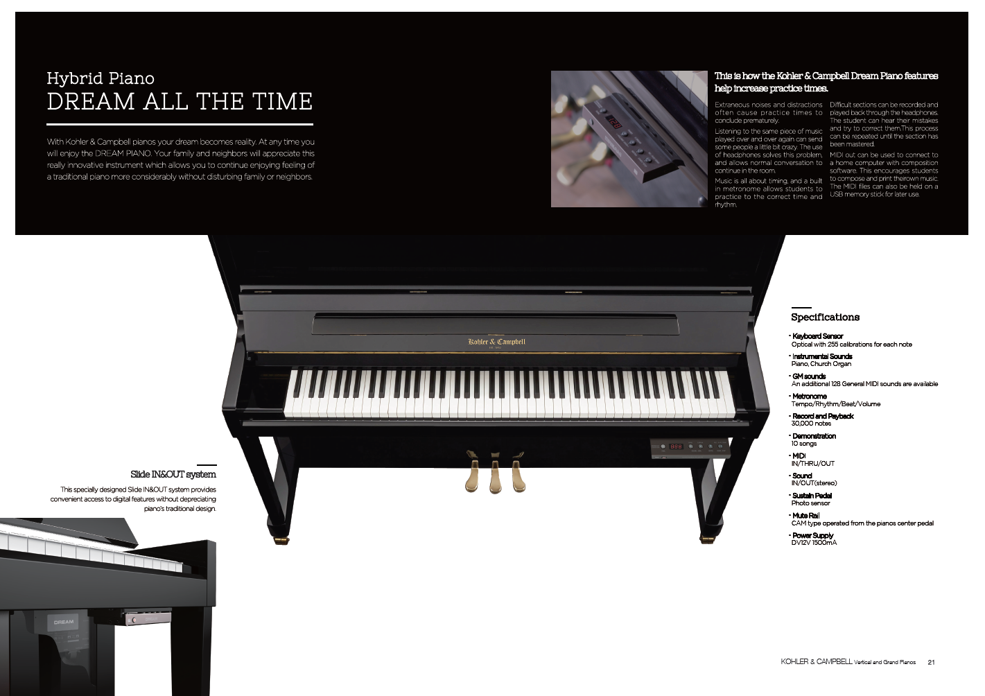 Kohler & Campbell Pianos Dream Silent Playing System