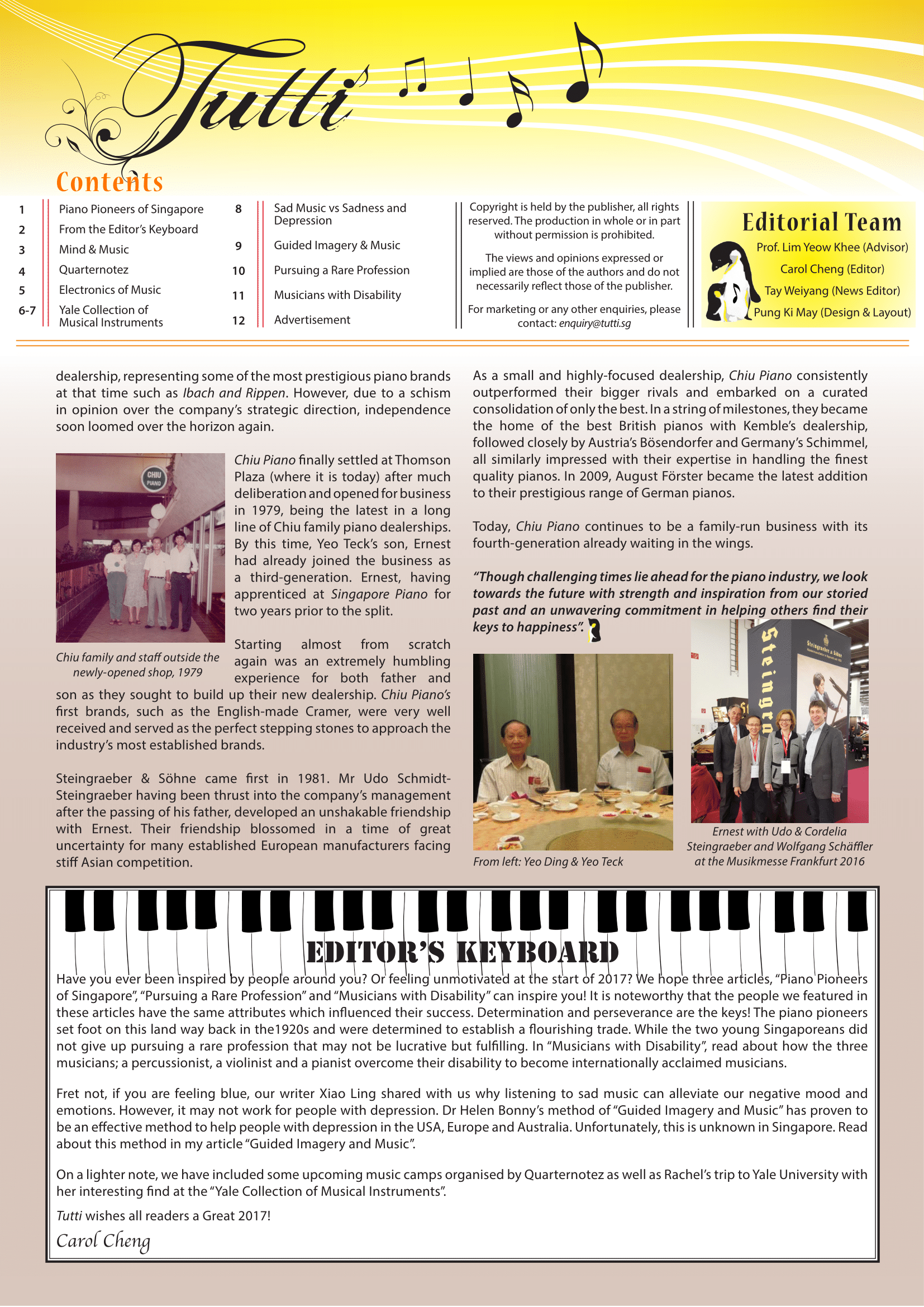 Piano Pioneers of Singapore; Part 2