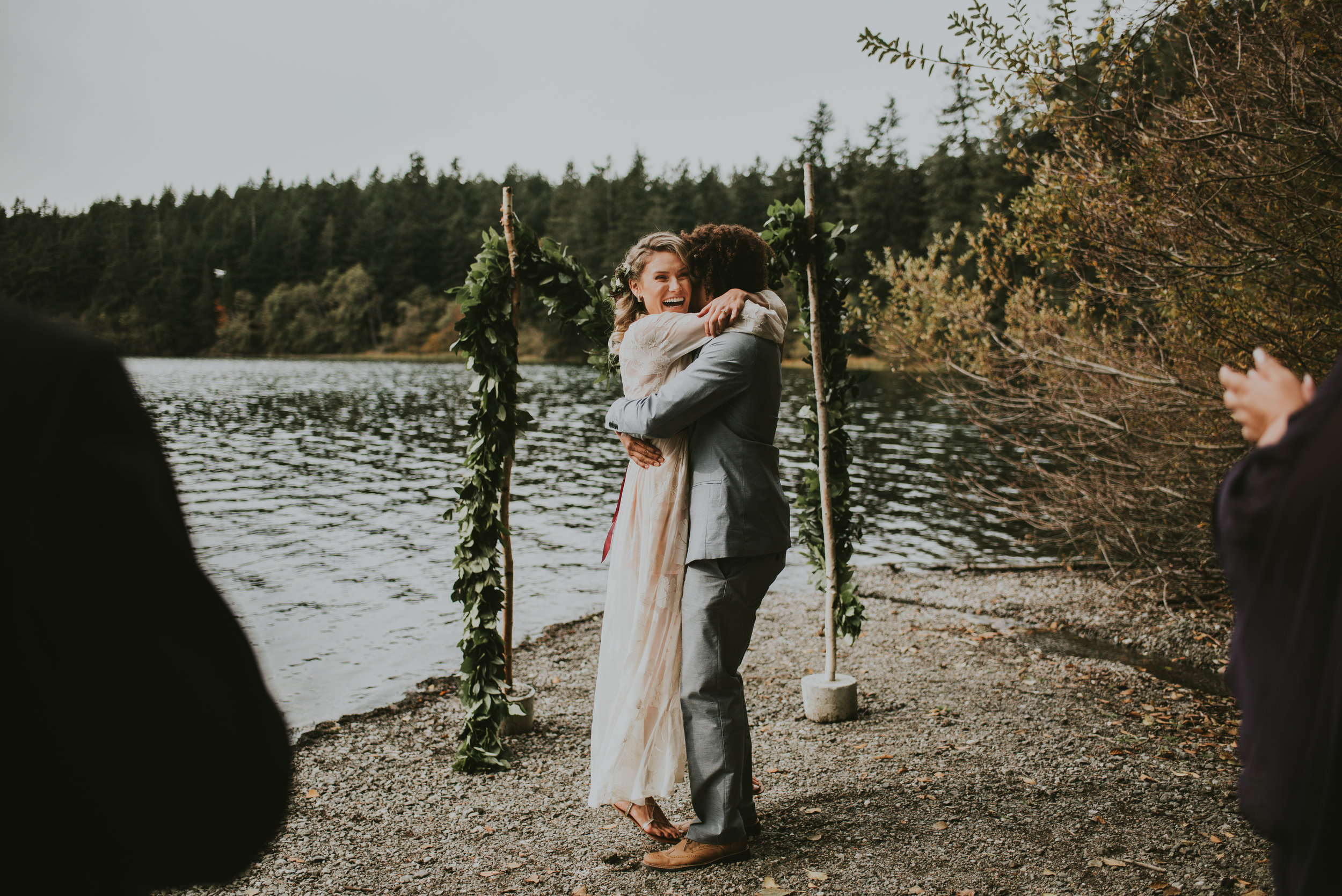 From the moment I reached out to Tessa with interest, I was absolutely thrilled by her enthusiasm. Each of her emails were full of excitement and reassured me that she was just as invested in me as I was in her! My husband and I live in San Diego + were having a small elopement in the San Juan islands. Being far in distance, my husband and I were a little uneasy that we weren't going to meet Tessa and Jimmy (her beau - our killer videographer) in person before the ceremony. However, from the moment they arrived when we were getting ready - they proved to be exactly who we hoped for! I was very transparent with both of them from the beginning in regards to my style + the vision I had for the day, etc. — I even created mood boards on Pinterest + shared with them. They were both totally open to hearing me out and set aside time to chat on the phone and go over the timeline for the day, details + just getting to know each another! As for the day of the ceremony, Tessa was there when I needed her/had any questions, but for the most part escaped with whatever she needed to shoot + somehow managed to get all the shots I had looked forward to! During our portraits, Tessa gave the two of us full direction behind the lens (a gift in itself). They turned out absolutely incredible!!!! I am so grateful for her and Jimmy and the roles they played in our special day!