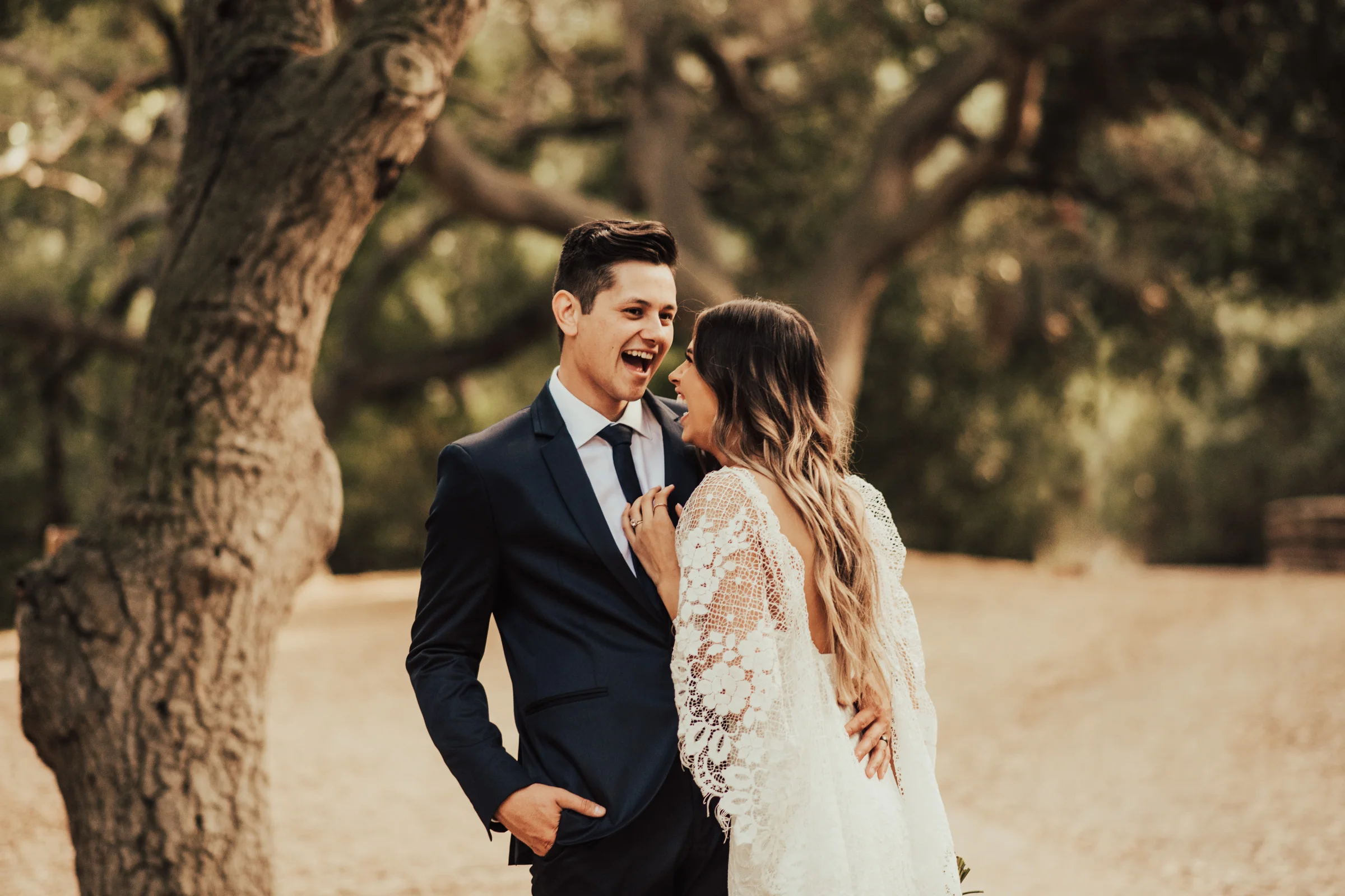 Boho California Bride &amp; Groom Portraits Photographed by Big Sur Wedding Photographers Tessa Tadlock 