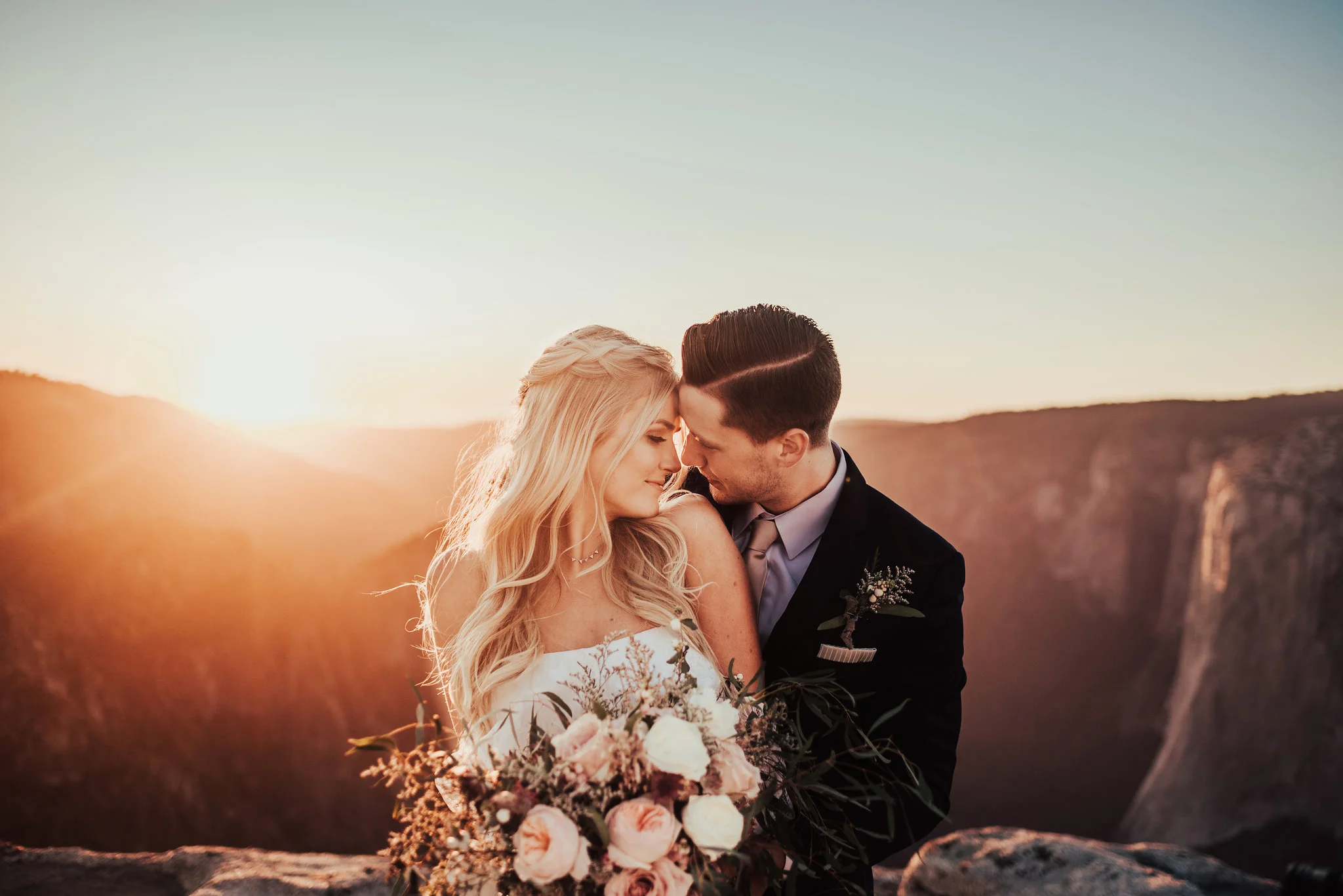 Beautiful Sunset Elopement at Yosemite National Park Photographed by Big Sur Wedding Photographers Tessa Tadlock 