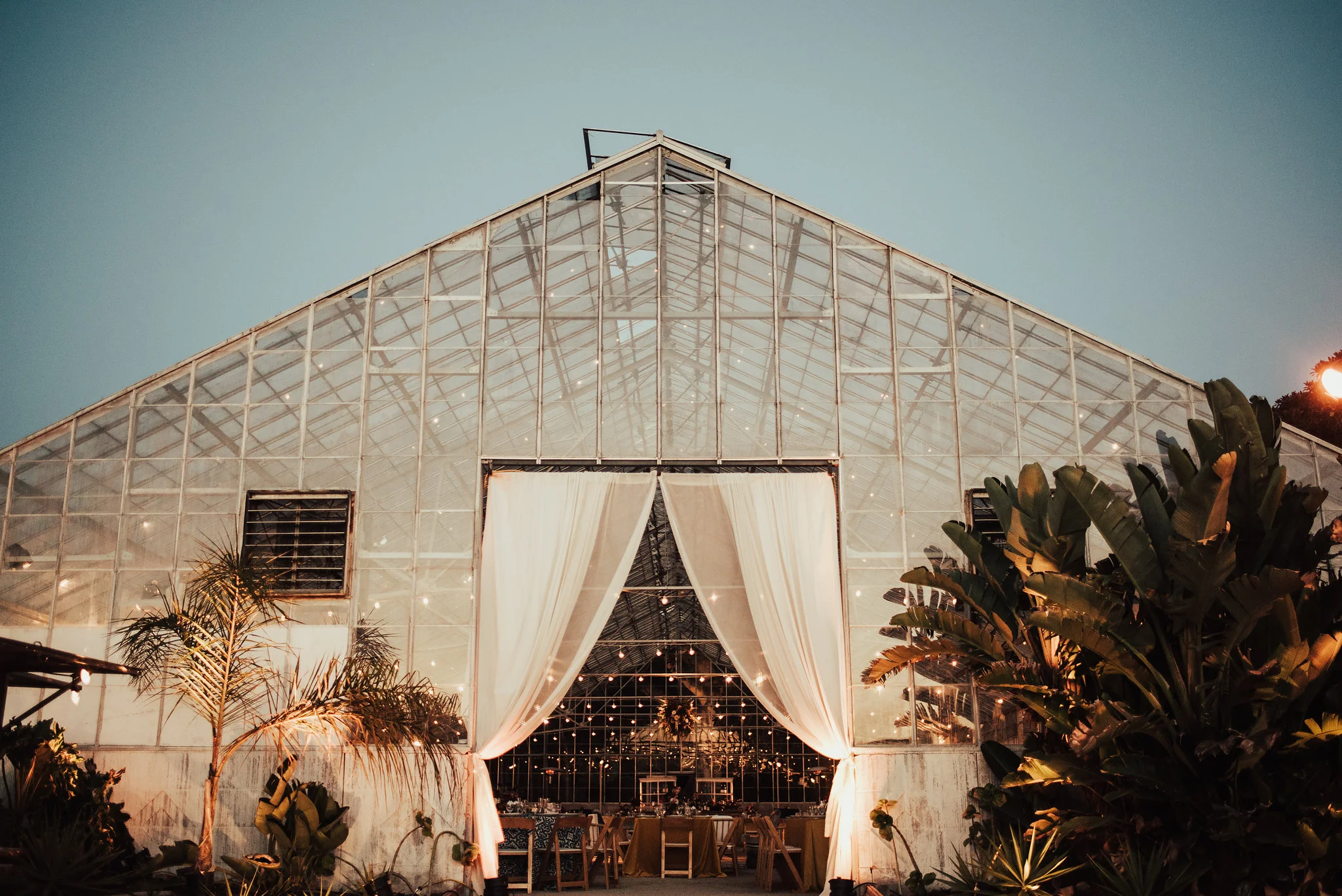 Gorgeous Santa Barbara Wedding Venue with Palm Trees photographed by Big Sur Wedding Photographers Tessa Tadlock 