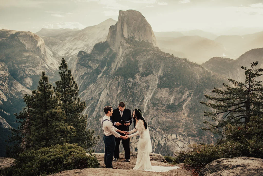 Personal Vows Exchanged at Yosemite National Park Elopement Photographed by Big Sur Wedding Photographers Tessa Tadlock 