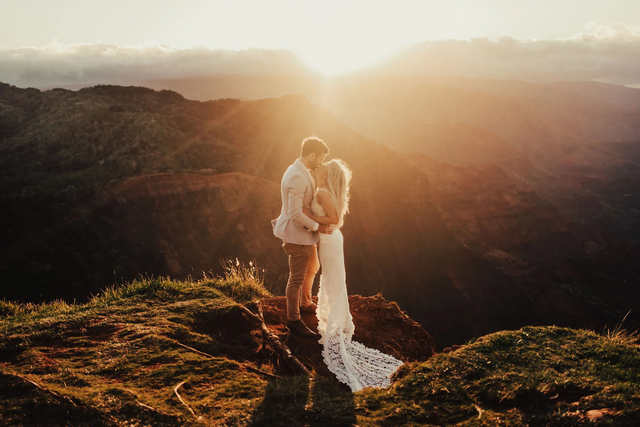 Incredible Kauai Sunset Elopement Photographed by Big Sur Wedding Photographers Tessa Tadlock 