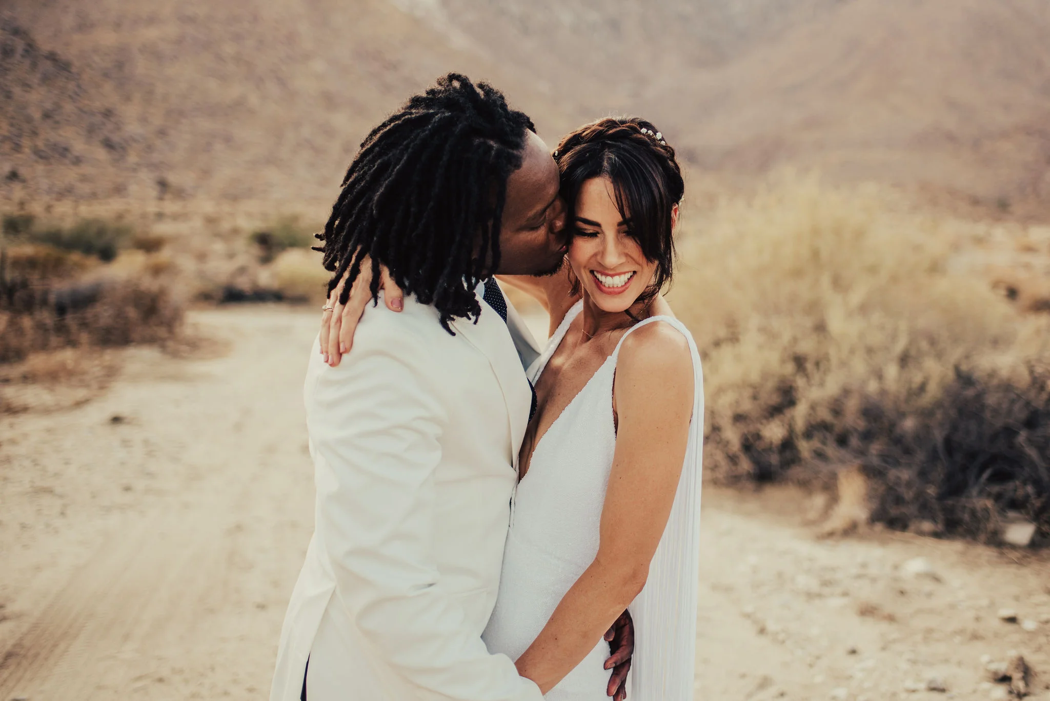 Gorgeous Palm Springs Desert Wedding Portraits Photographed by Big Sur Wedding Photographers Tessa Tadlock