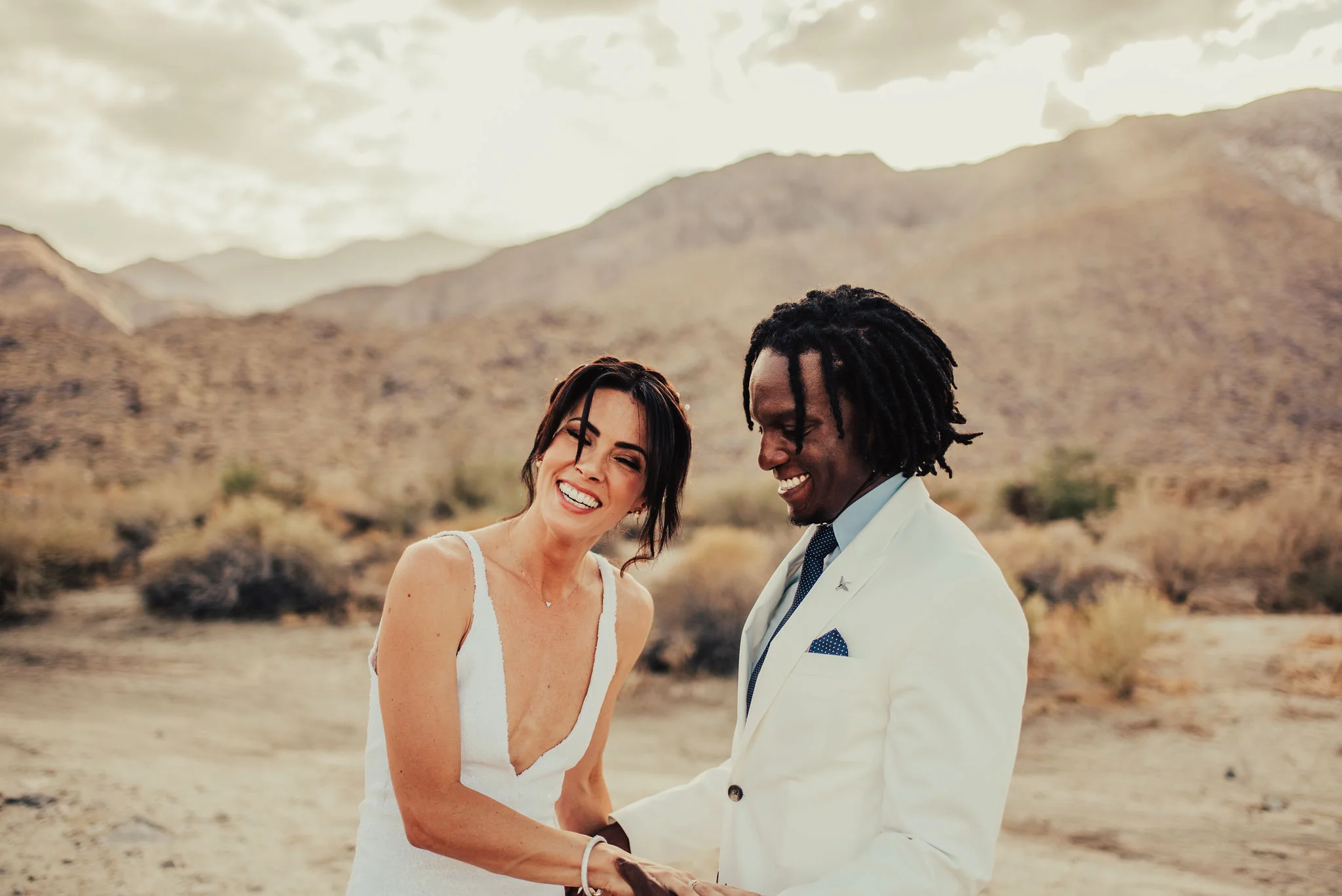 Modern Palm Springs Desert Wedding Photographed by Big Sur Wedding Photographers Tessa Tadlock 