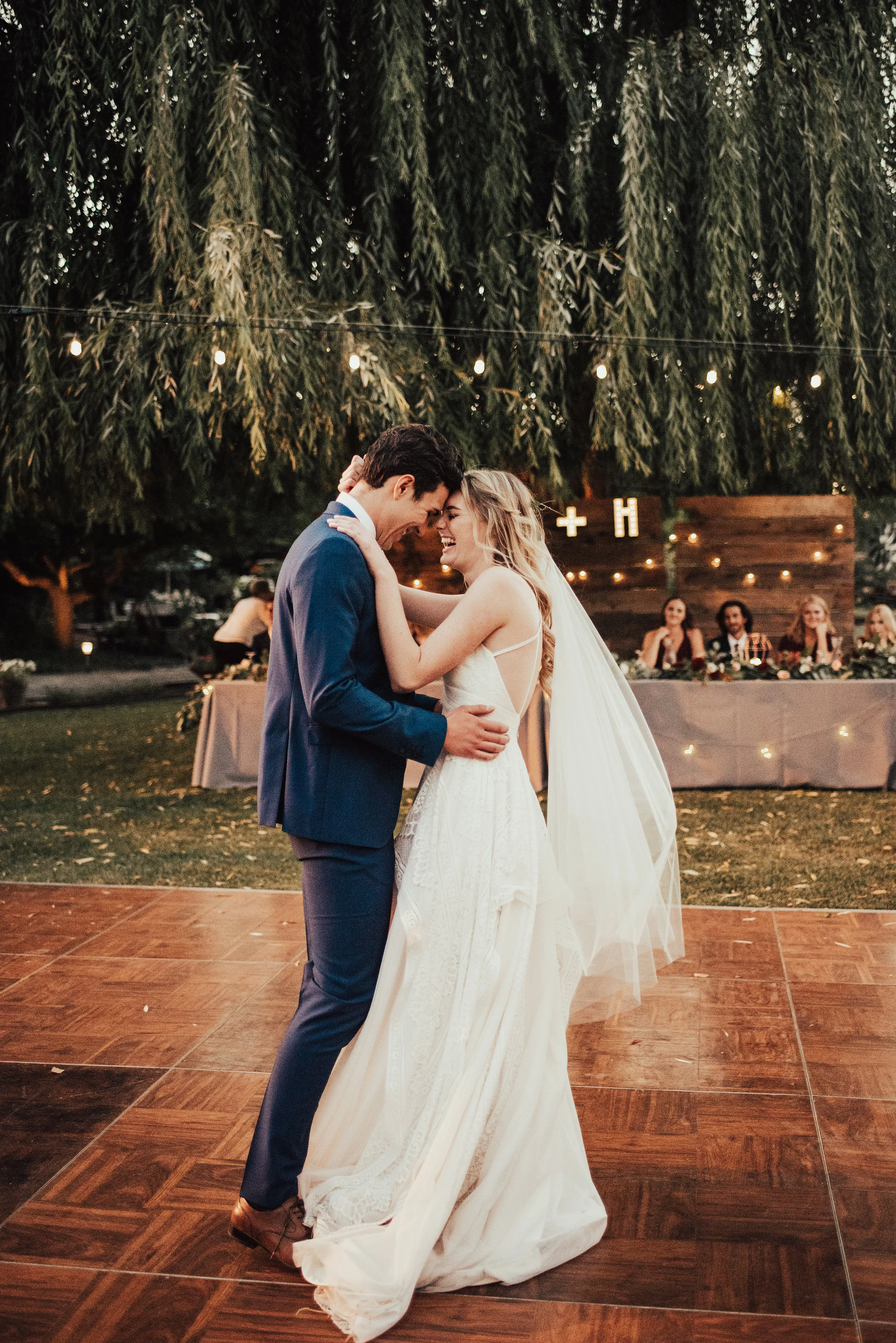 Backyard Garden Wedding with Sweet First Dance Photographed by Big Sur Wedding Photographers Tessa Tadlock