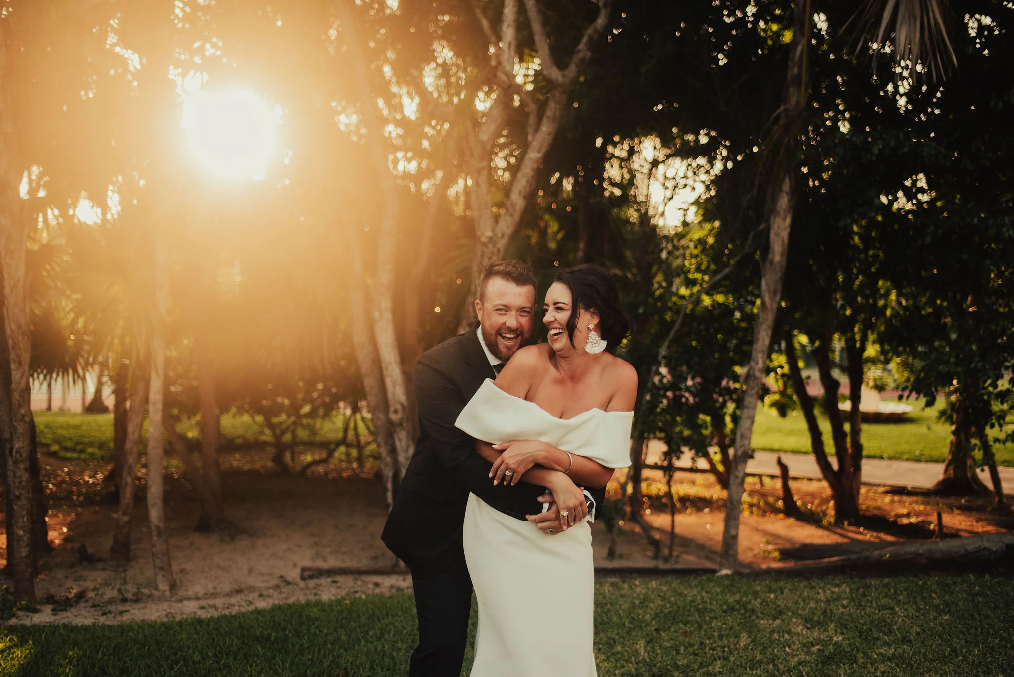 Sunset Bride &amp; Groom Portraits at Mexico Resort Wedding Photographed by Big Sur Wedding Photographers Tessa Tadlock
