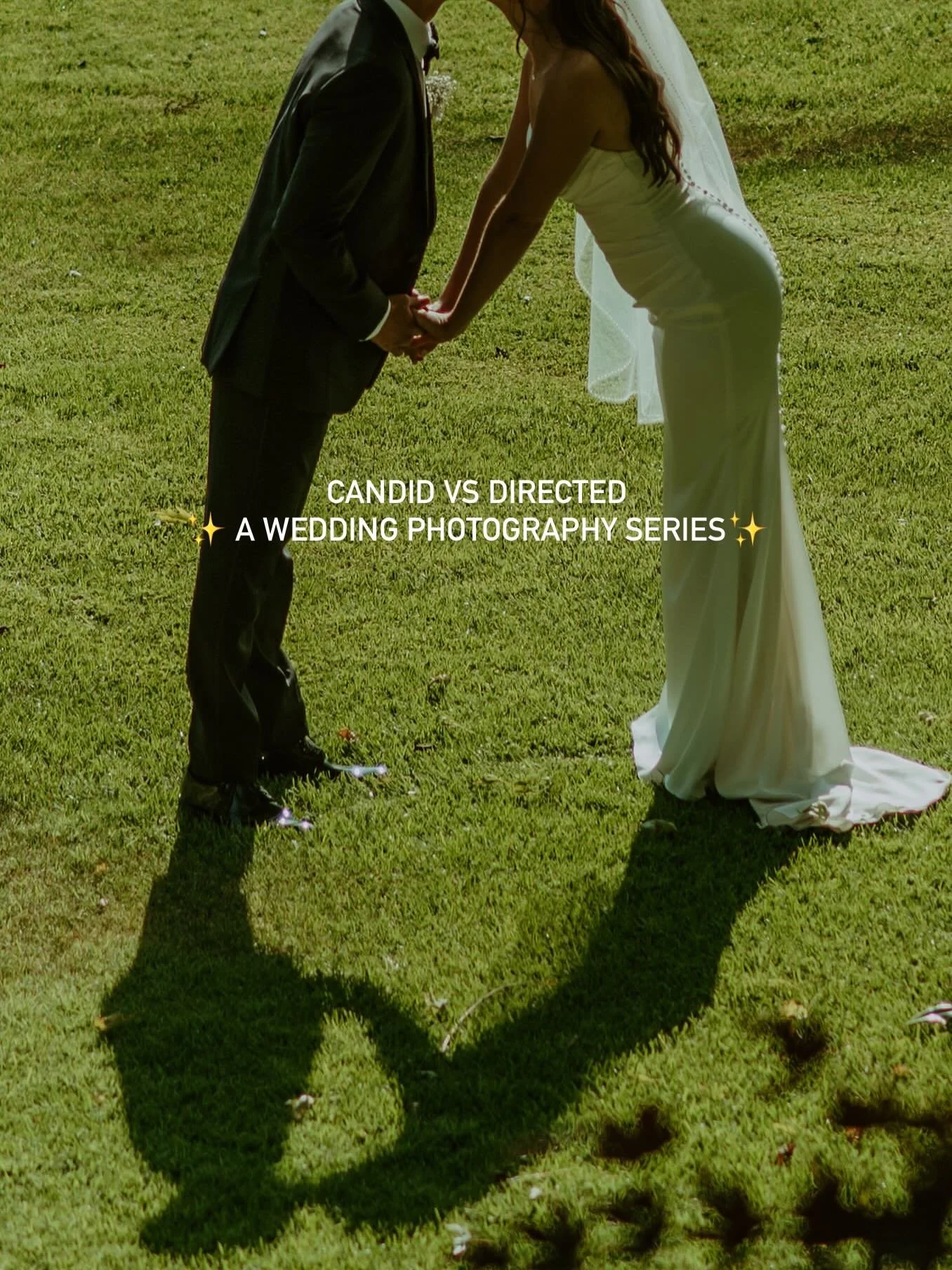 For me, I take candids when events/ activities are happening: the ceremony (obviously), when you&rsquo;re jumping up and down squealing with your bff, when you&rsquo;re crying from your sisters toast. 

I direct during portraits of you two! I get you