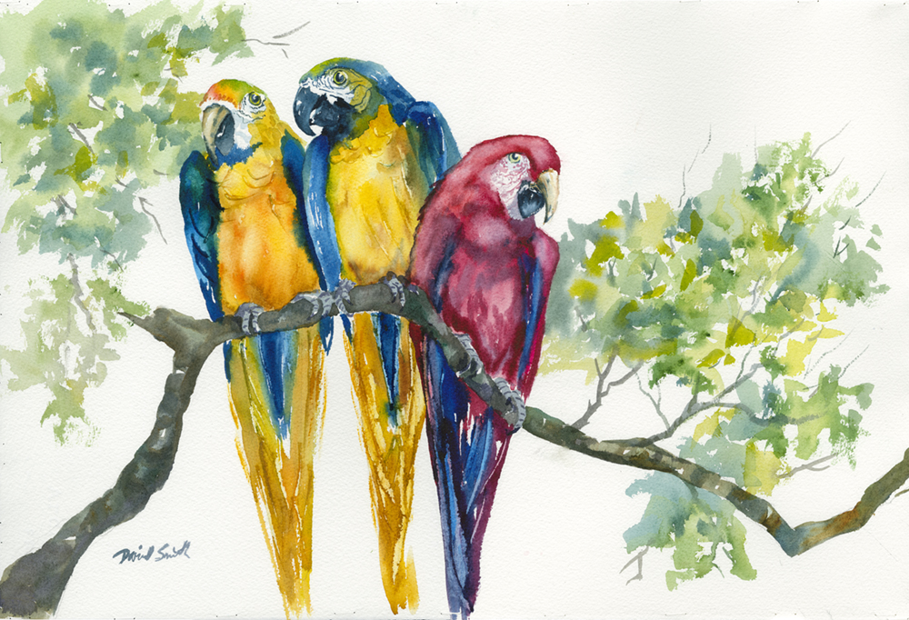 "Dangling Conversation" - Original Sold - Prints Available