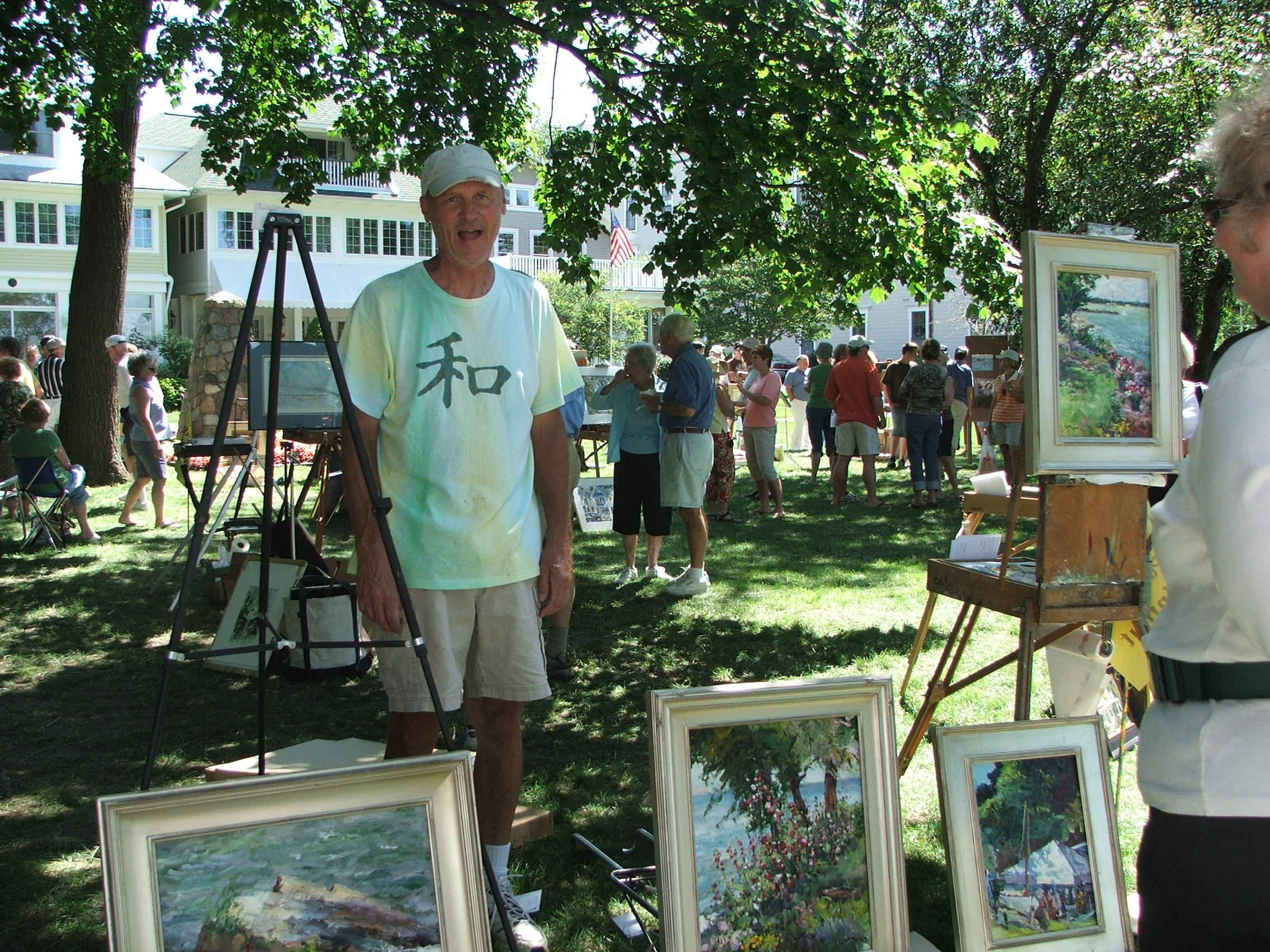 Lakeside, Ohio - Rick Dziak - selling his artwork