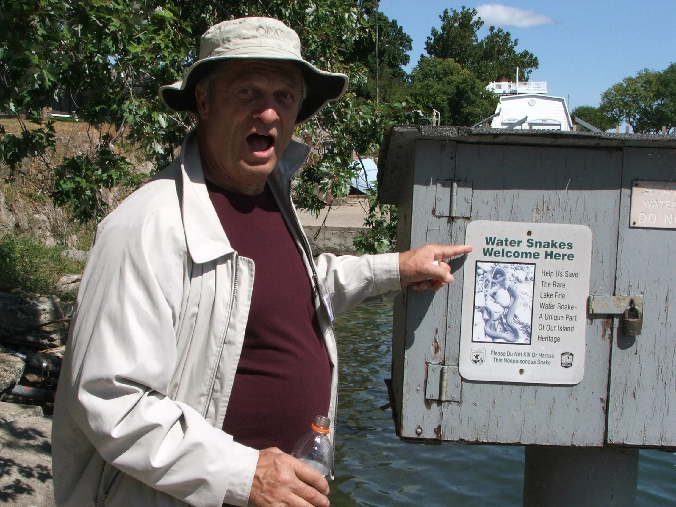 Phil didn't know about the wildlife on the island!