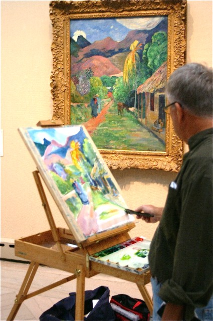 Toledo, Ohio Art Museum - Dave Tries to Copy a Gaugin