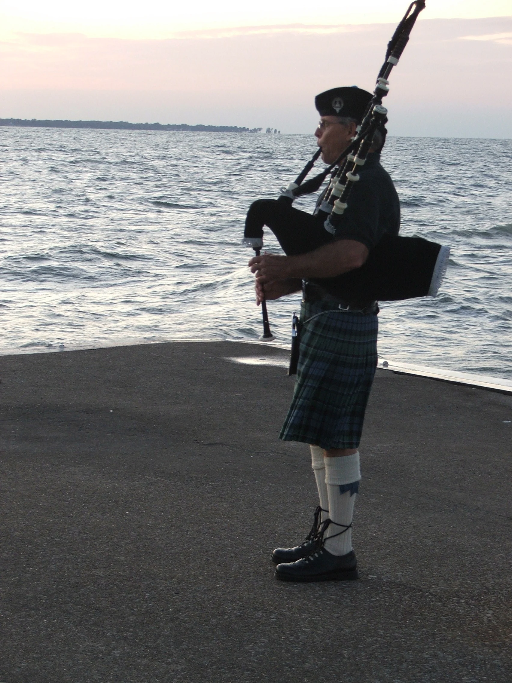 Tom Plays the Pipes - Septermber 11, 2011