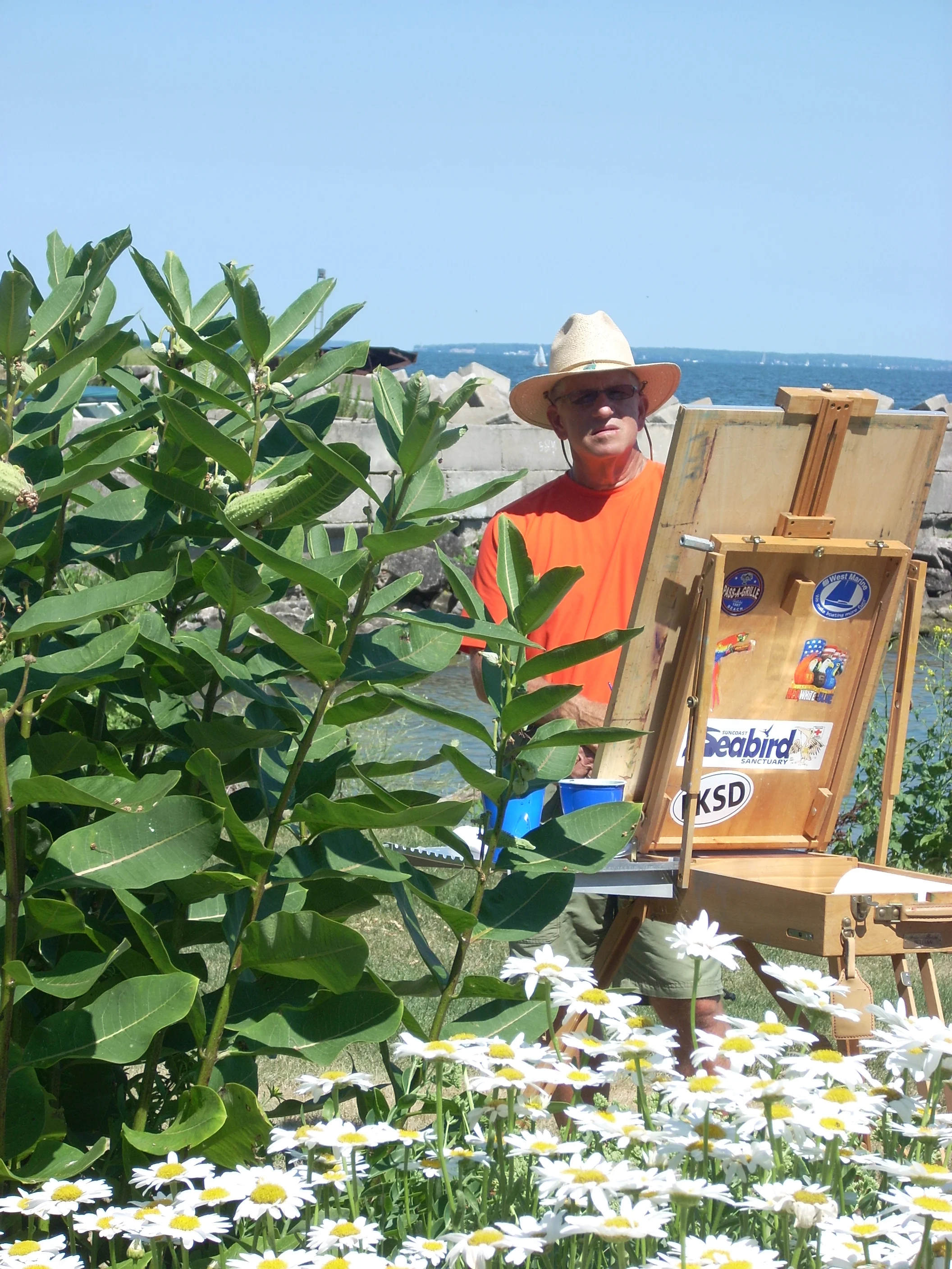 In The Bushes - Lakeside, Ohio - Lake Erie Behind Dave