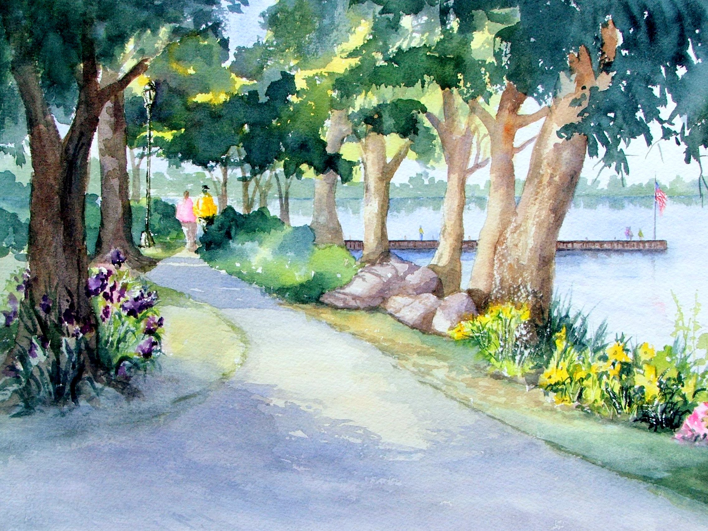 "Lakeside Path"
