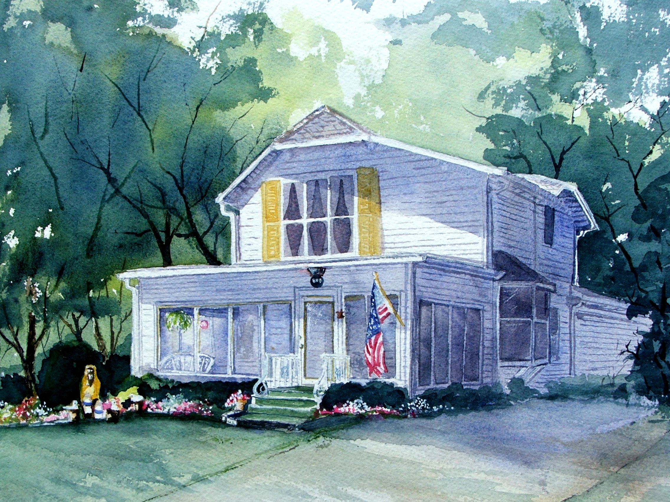 "Lakeside" - Apostos Cottage - was repainted after they remodeled